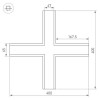 Коннектор T-образный Arlight SL-Linia65-F 030128