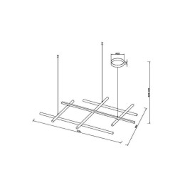 Подвесной светодиодный светильник Maytoni Radiance MOD278PL-L86G3K