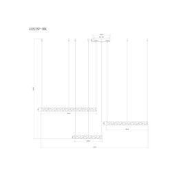 Подвесной светодиодный светильник Arte Lamp Shine A2222SP-3BK