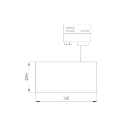 Трековый светодиодный светильник Arlight LGD-Calipso-4TR-R85-20W Day4000-Mix 046739
