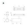 Трековый светодиодный светильник Arlight Mag-Vibe-Spot-R35-8W Day4000-Mix 044460