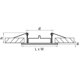 Встраиваемый светильник Lightstar Lega16 011940