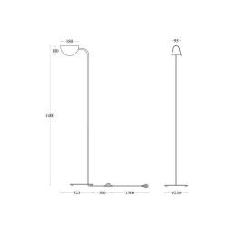 Торшер Maytoni Technical Mollis MOD126FL-01B