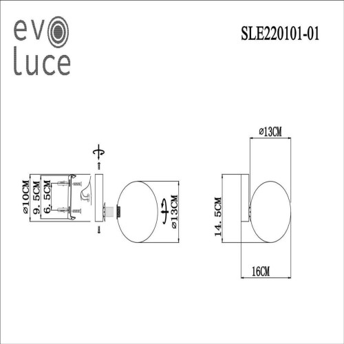 Бра Evoluce Arcola SLE220101-01