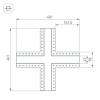 Коннектор X-образный Arlight SL-Linia45-Fantom 030109