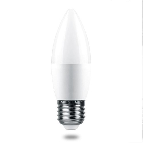 Лампа светодиодная Feron E27 7,5W 4000K Матовая LB-1307 38057