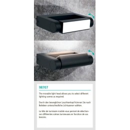 Уличный настенный светодиодный светильник Eglo Brianza 98707