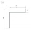 Коннектор L-образный внутренний Arlight SL-Linia32-Fantom 030095