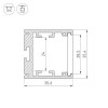 Профиль Arlight SL-ARC-3535-D320-N90 White 039591