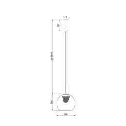 Подвесной светодиодный светильник Freya Fume FR5399PL-L4BS2