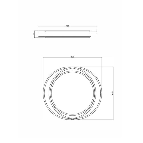 Потолочный светодиодный светильник Freya Lisoa FR10031CL-L98B