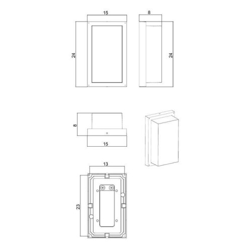 Уличный настенный светодиодный светильник Arte Lamp Menkar A1331AL-1BK