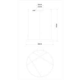 Подвесной светодиодный светильник Arte Lamp Ricco A1874SP-45BK