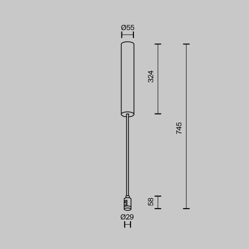 Основание потолочное Maytoni Technical Accessories for tracks Flarity TRA159C-BB1-BS