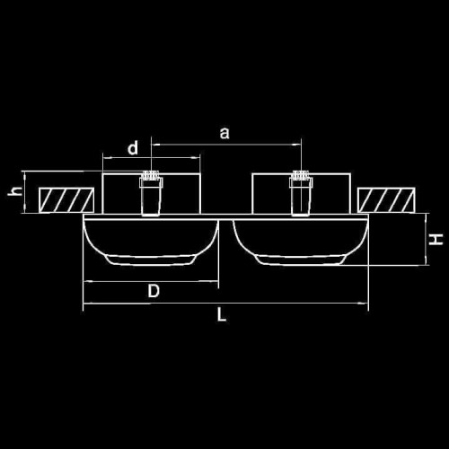 Встраиваемый светильник Lightstar Ocula 011824