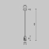 Крепление потолочное Maytoni Technical Accessories for tracks Flarity TRA158C-SL1-B
