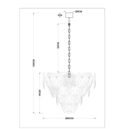 Подвесная люстра Arte Lamp Kapri A4078LM-12GO