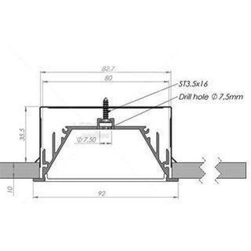 Пластина монтажная Arlight Alu-Power-RW80F 019451