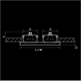 Встраиваемый светильник Lightstar Rifle 002544