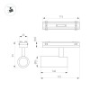 Трековый светодиодный светильник Arlight Mag-Vibe-Spot-R55-18W Warm3000 044479