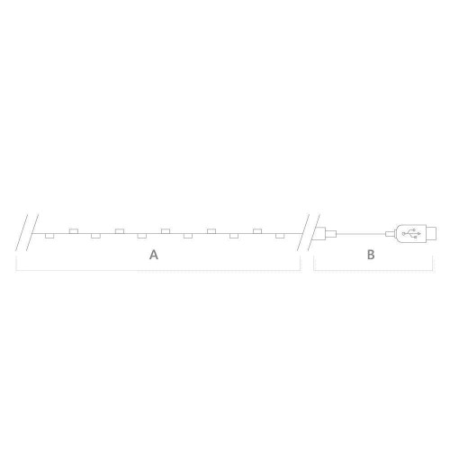 Светодиодная гирлянда Feron Роса USB мультиколор CL575 48185