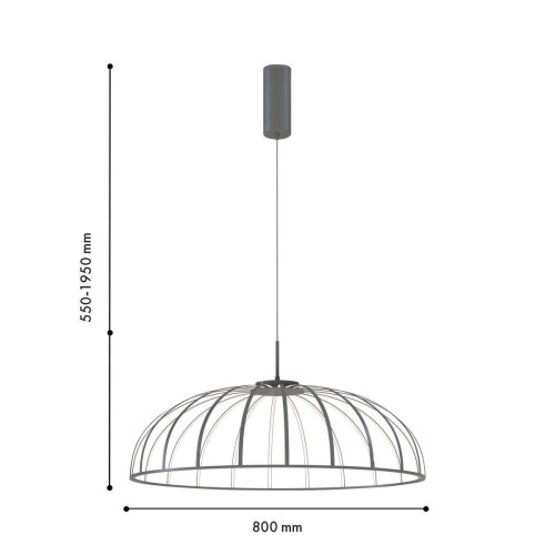 Подвесной светодиодный светильник Favourite Vertex 4285-8P