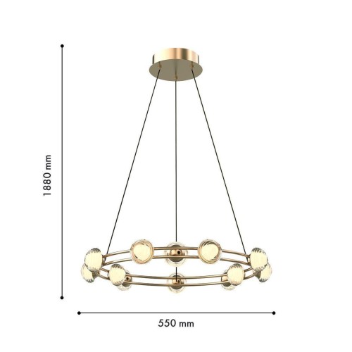 Подвесная светодиодная люстра Favourite Rondell 4382-12P