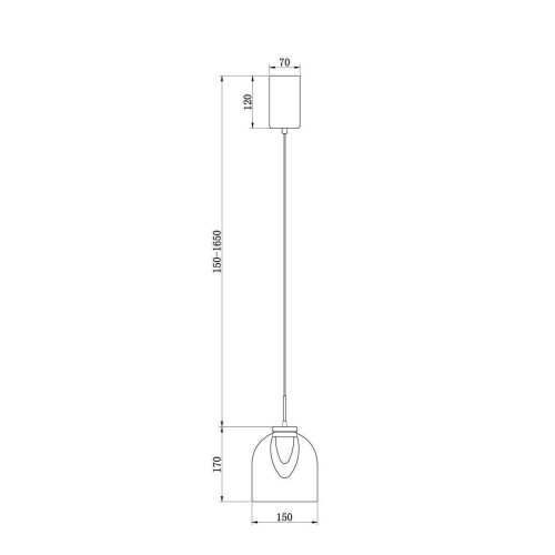 Подвесной светодиодный светильник Freya Fume FR5399PL-L4BS1