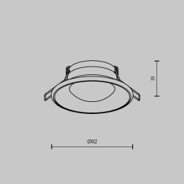 Встраиваемый светильник Maytoni Technical DL096-GU10-W
