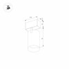 Трековый светодиодный светильник для магнитного шинопровода Arlight Mag-Spot-25-R90-9W Warm3000 033677
